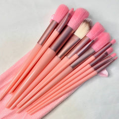 Brush set with velvet pouch