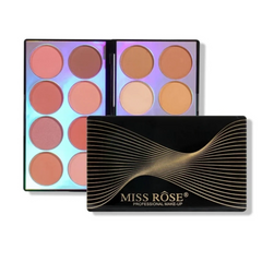 Miss Rose 3in1 Blush + Highlighter + Contour Palette