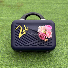 Suitcase (acrylic name with flower decor)