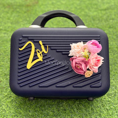 Suitcase (acrylic name with flower decor)