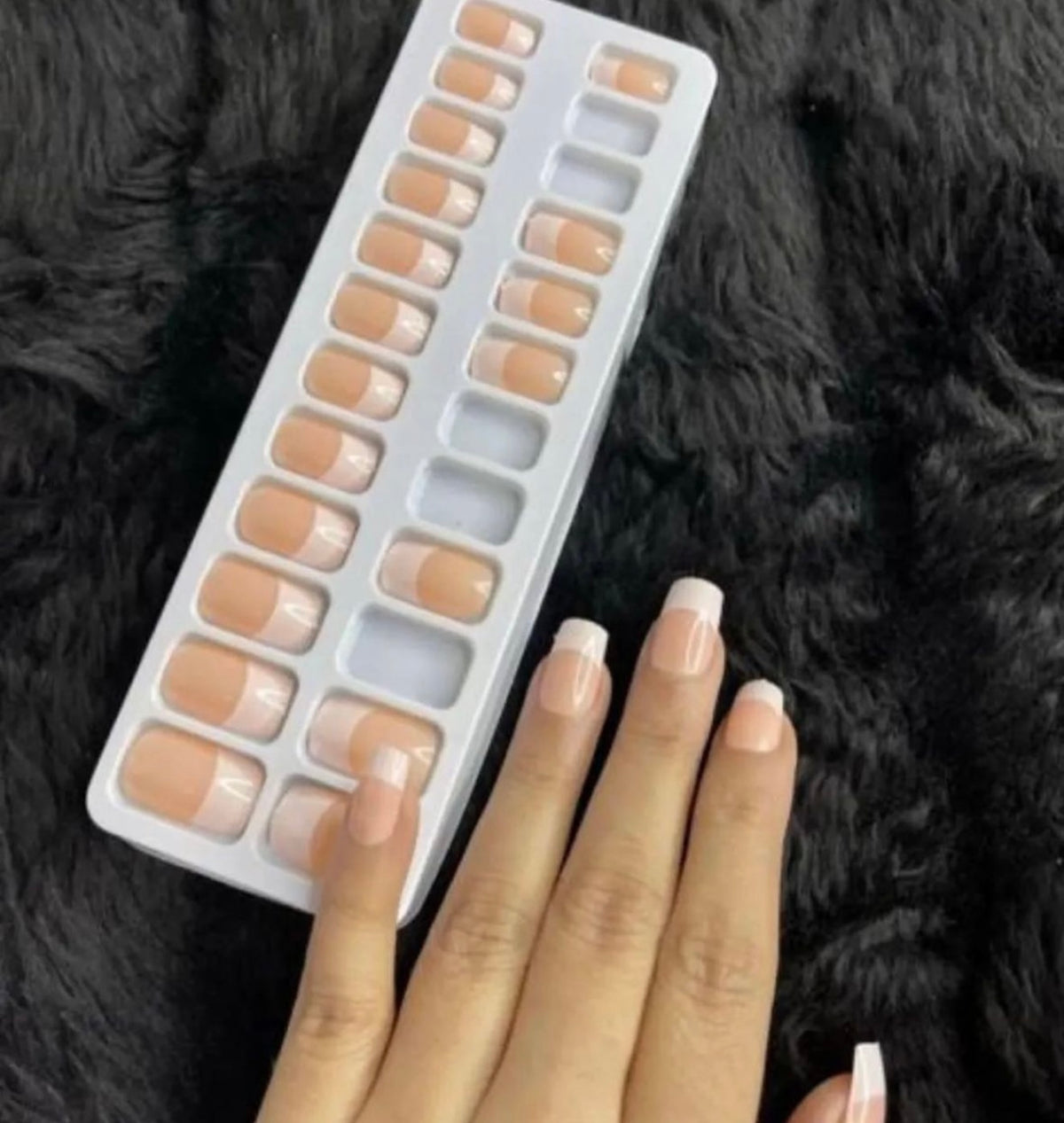 Nude french nails