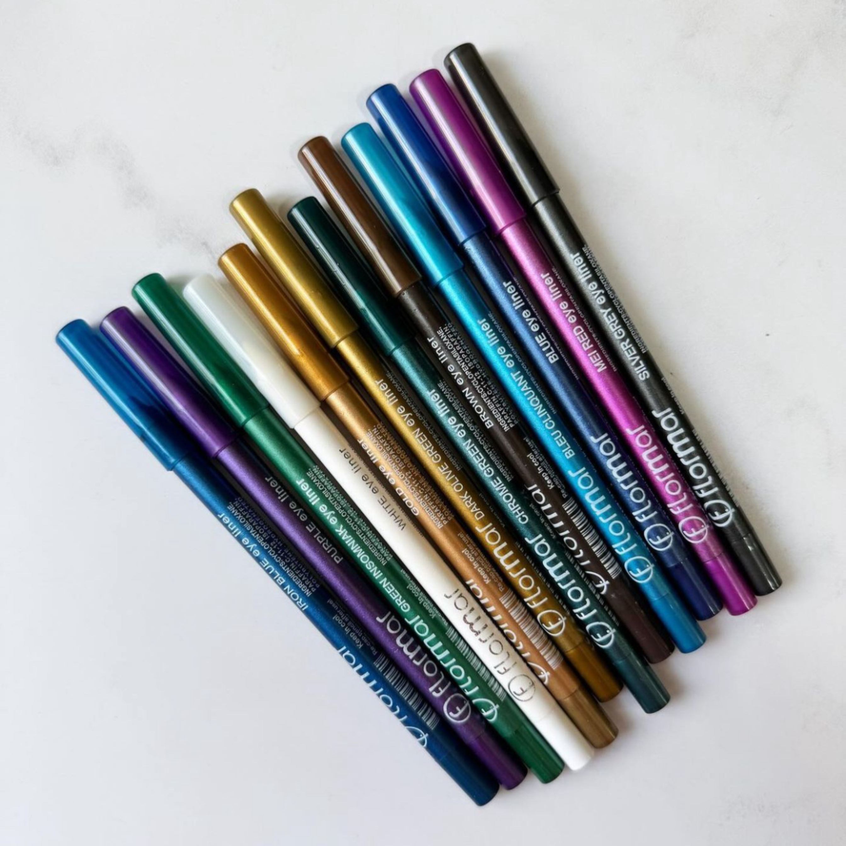 Flormar glitter eye pencils/liners