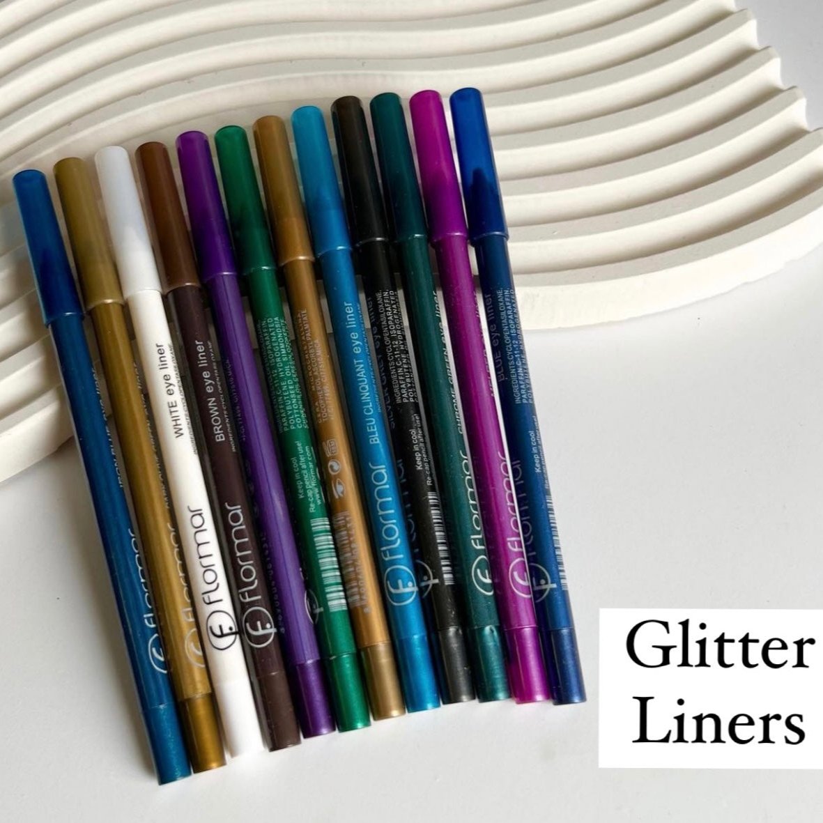 Flormar glitter eye pencils/liners