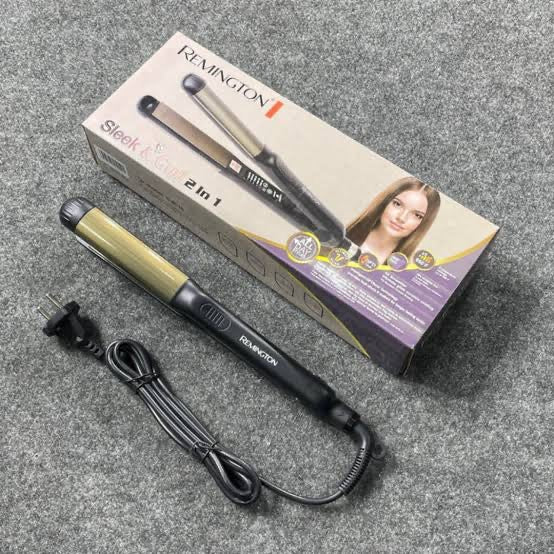 Remington sleek n curl straightner (1 year warranty)