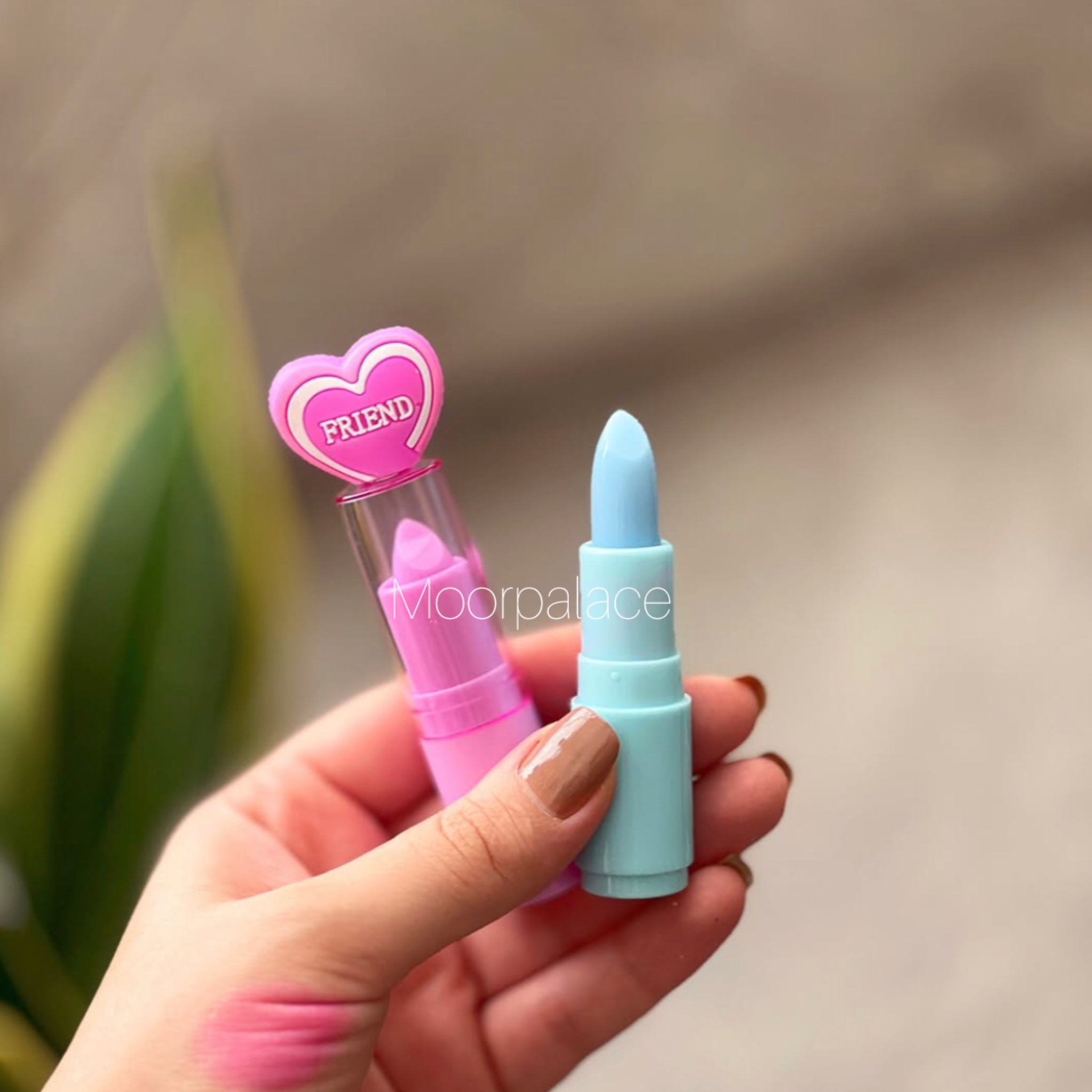 Tinted heart lipsticks