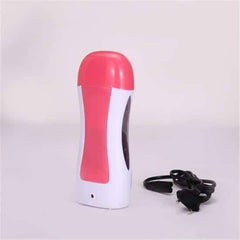 Depilatory wax heater with wax strips